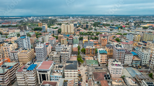 aerial view of the haven of peace, city of Dar es Salaam