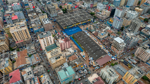 aerial view of the haven of peace, city of Dar es Salaam