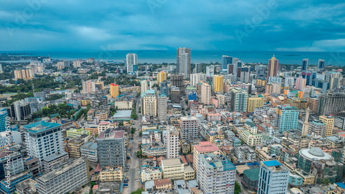 aerial view of Dar es salaam, Tanzania