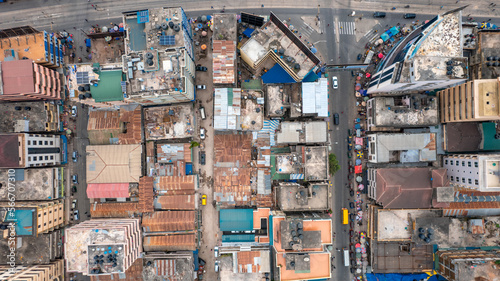 aerial view of Dar es salaam, Tanzania