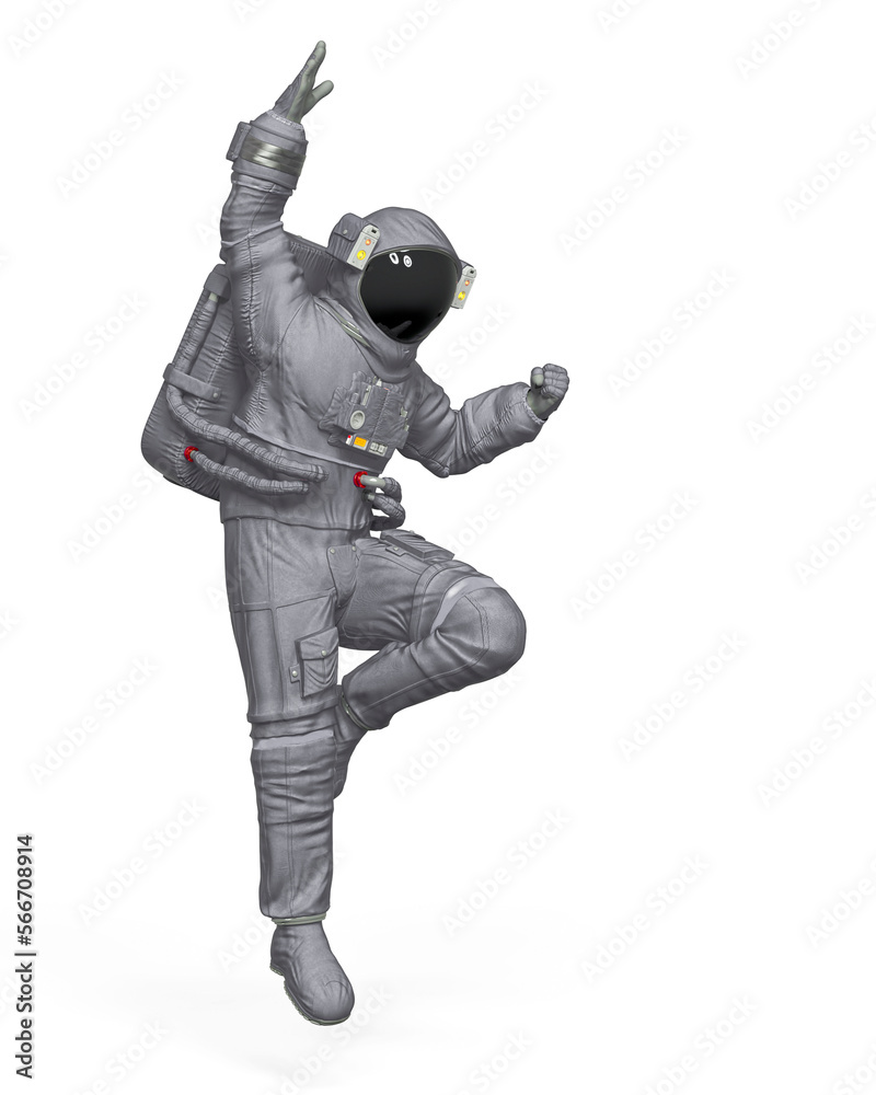 astronaut is landing