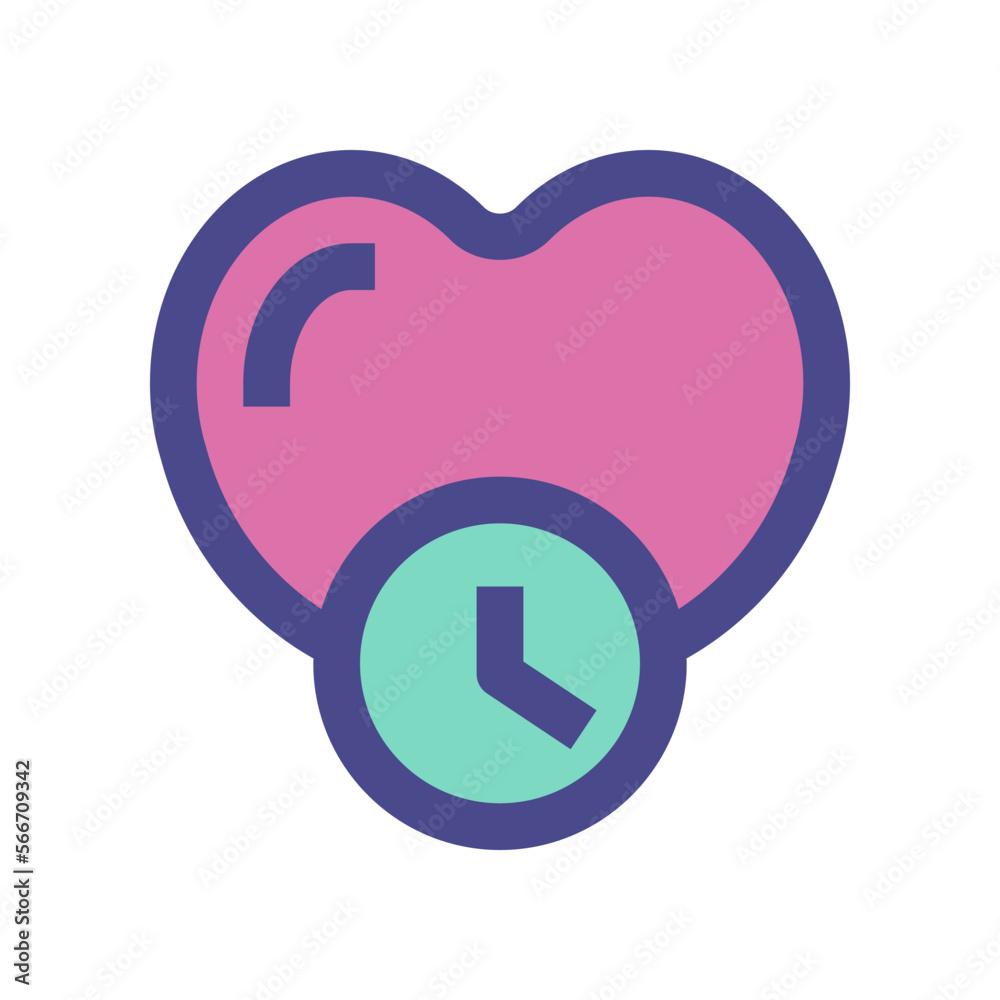 love time icon for your website, mobile, presentation, and logo design. love time icon for your website, mobile, presentation, and logo design.
