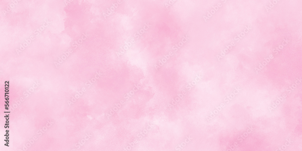 Beautiful and smooth soft blurred pink texture in center with blank, Smooth and bright abstract brush stroke acrylic watercolor background, painted colorful bright and shiny pink texture with stains.	