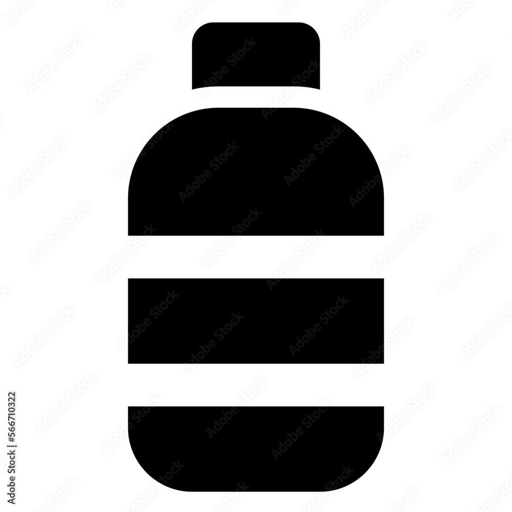 Obraz premium Water Bottle glyph icon