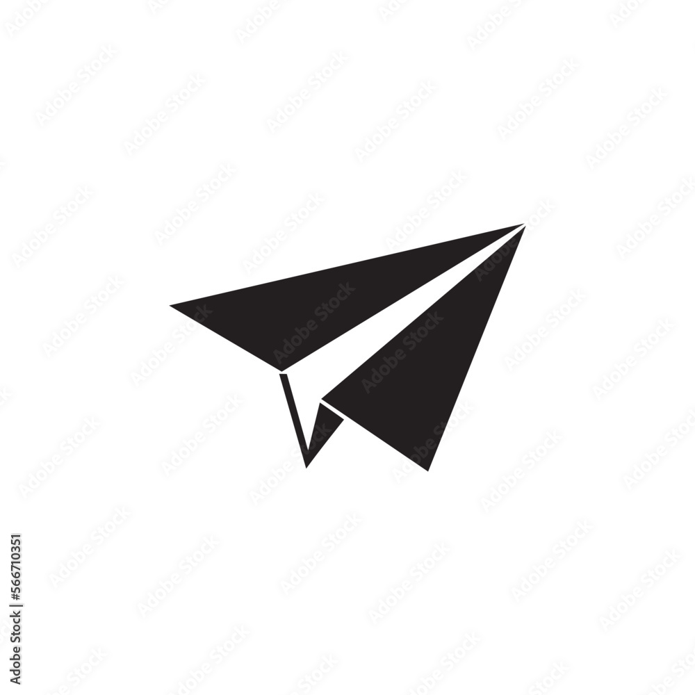 paper airplane, Web icon symbol