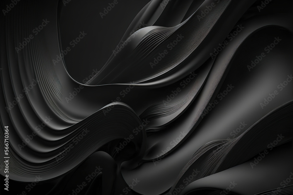 Fototapeta premium black silk background. Generative Ai