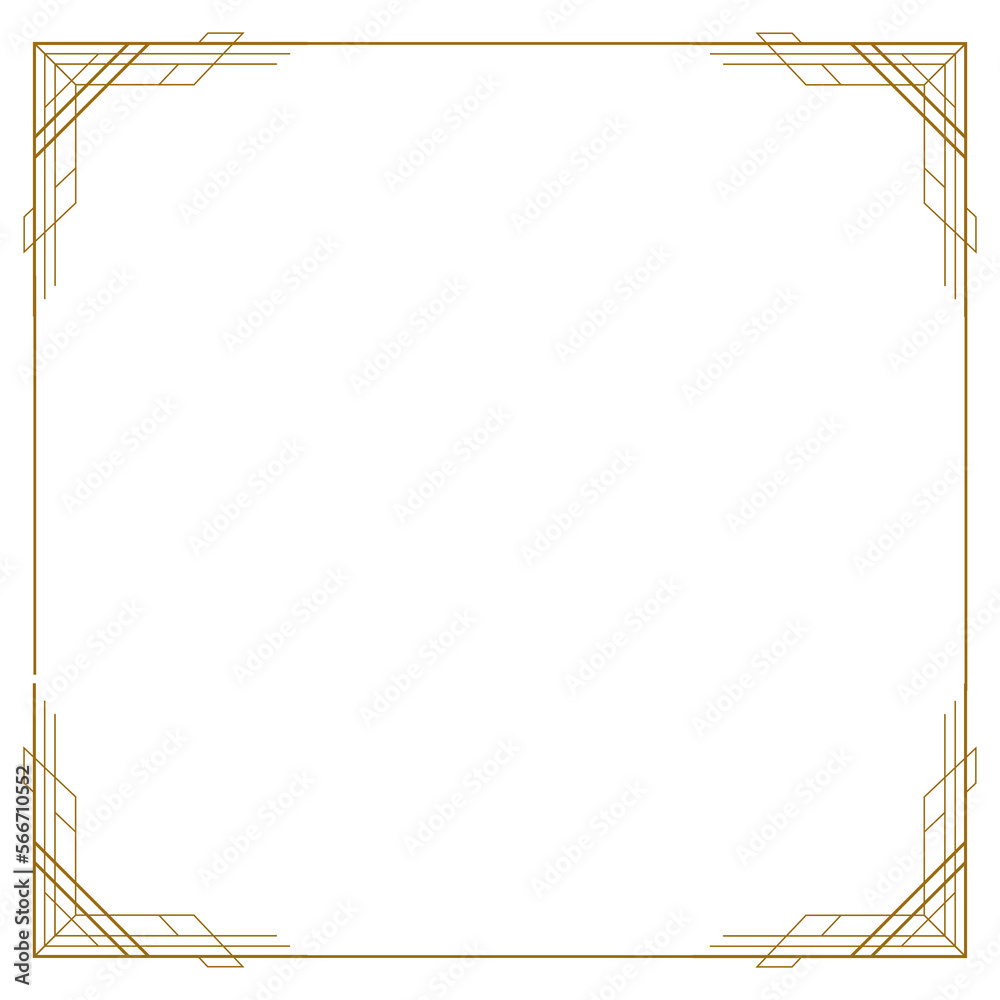 Simple and floral frame and square border Simple and floral frame and square border