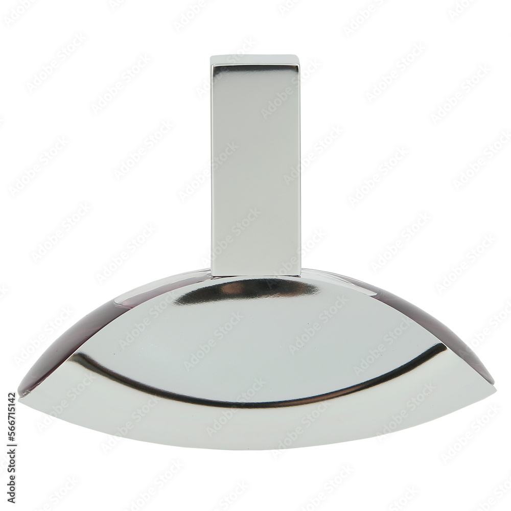 Fototapeta premium Glass bottle with perfume inside. Isolated on a white background.