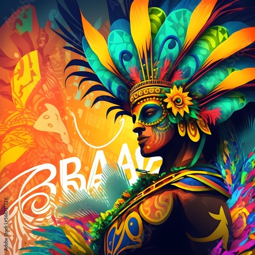 illustration of Rio carnival 