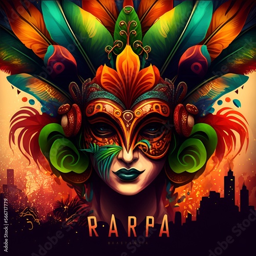 carnival mask illustration
