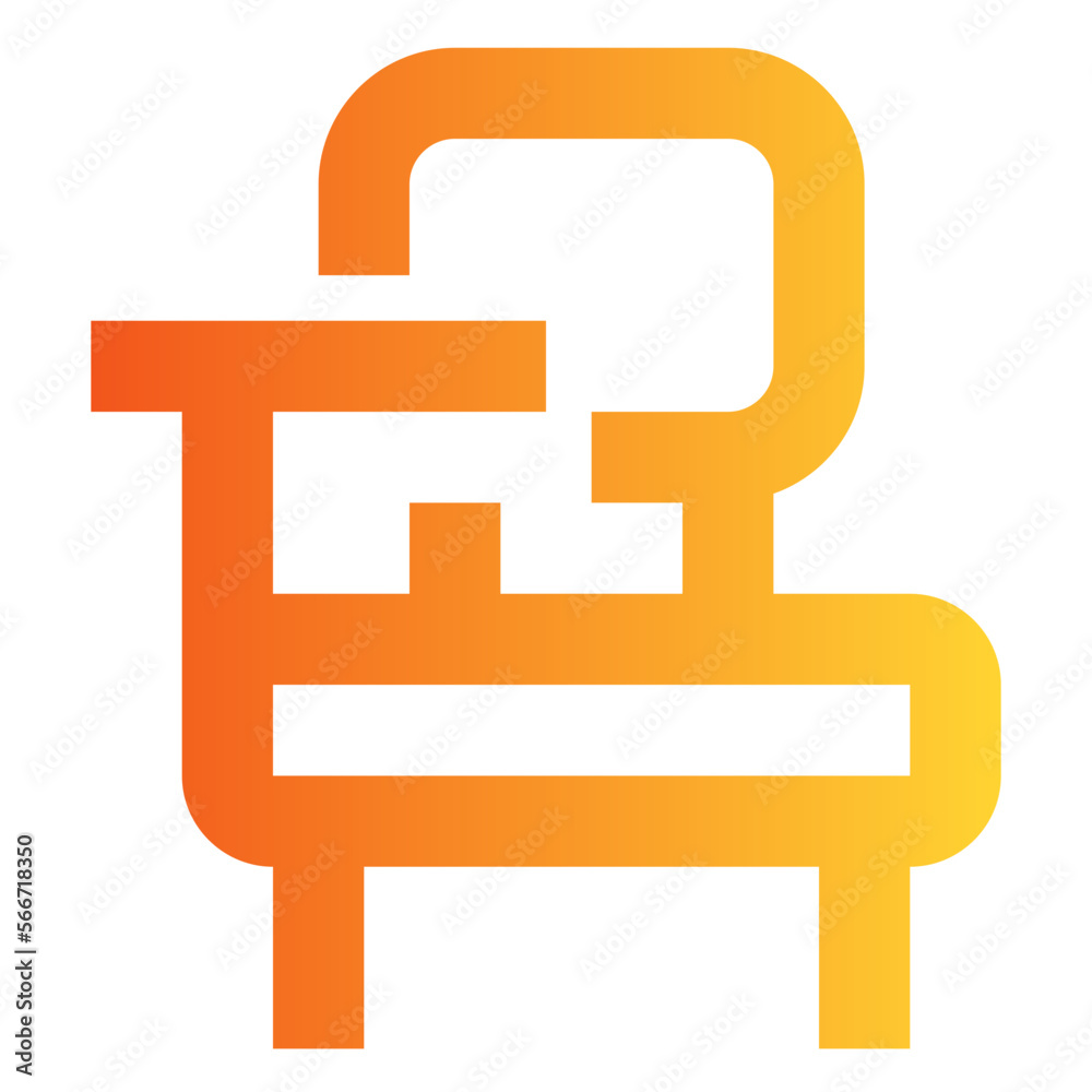 Chair gradient icon Chair gradient icon