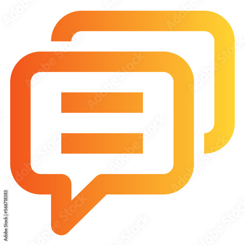 Debate gradient icon