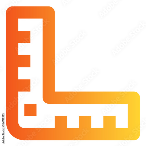 Ruler gradient icon