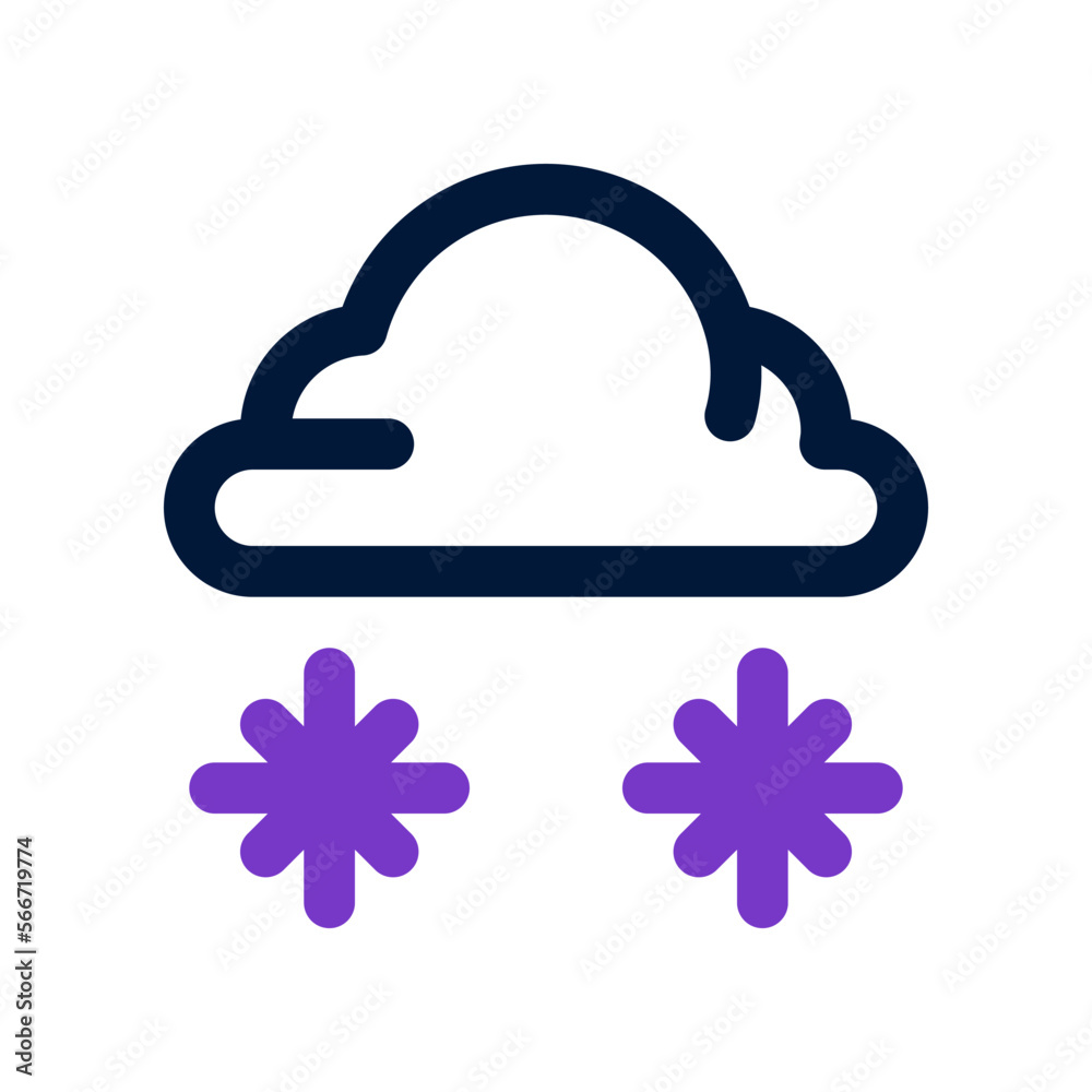cloud snow icon for your website, mobile, presentation, and logo design.