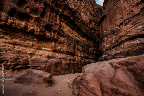 formations in desert, Jordan