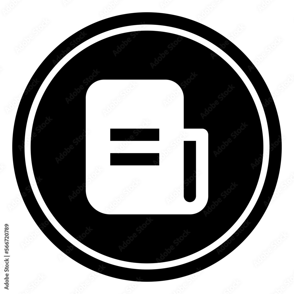 Papers Circular glyph icon Papers Circular glyph icon