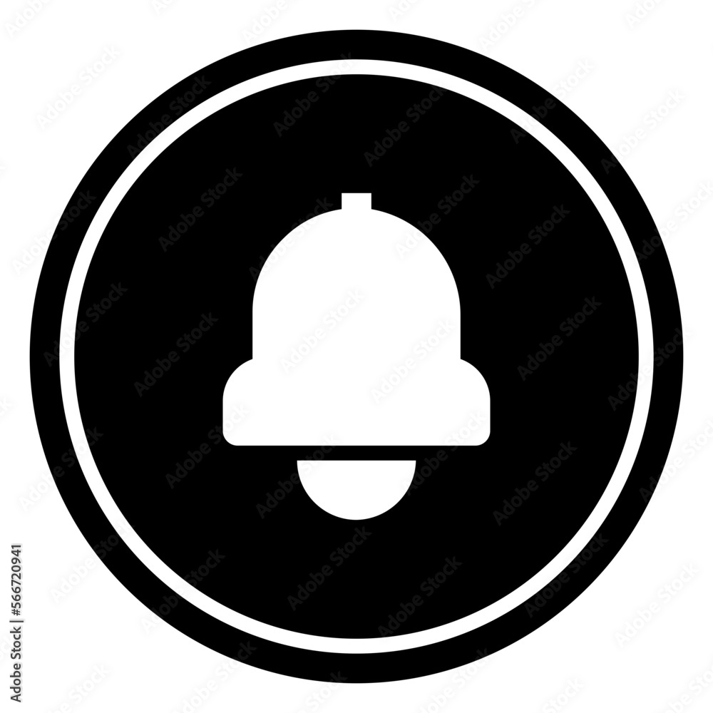 Bell Circular glyph icon Bell Circular glyph icon
