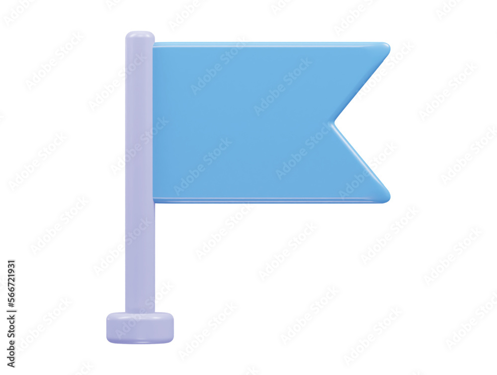 Flag icon 3d vector illustration rendering transparent Flag icon 3d vector illustration rendering transparent