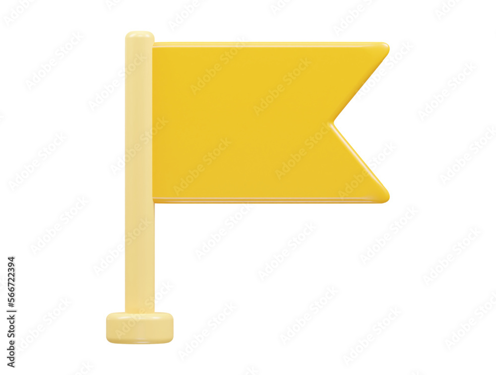 Flag icon 3d vector illustration rendering transparent Flag icon 3d vector illustration rendering transparent