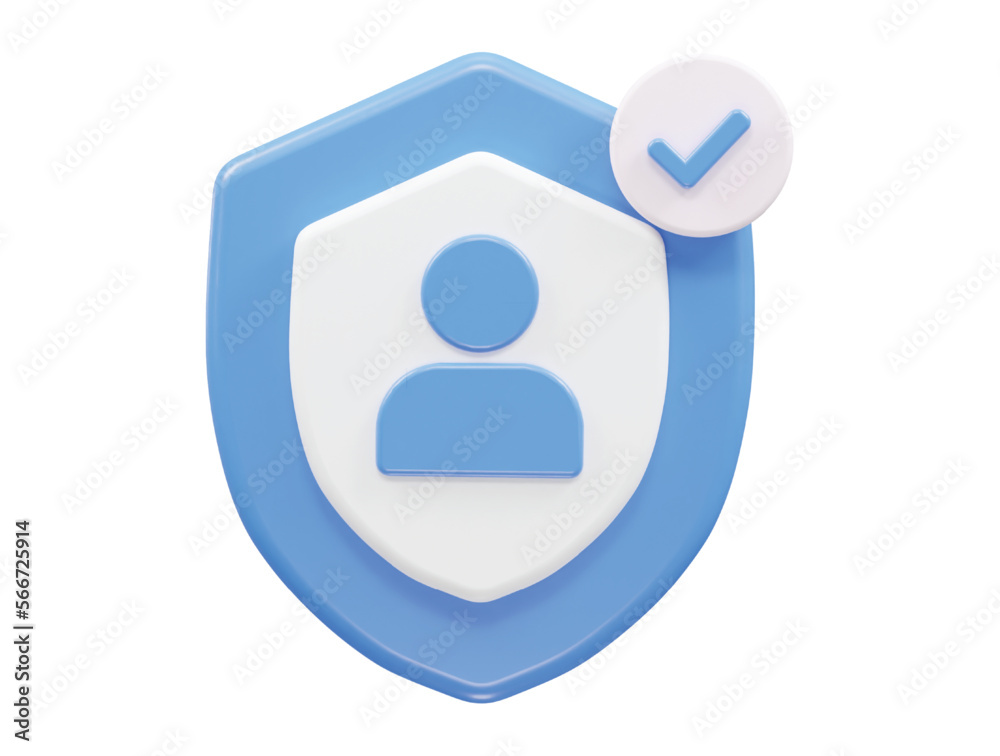 Security icon vector illustration 3d rendering Security icon vector illustration 3d rendering