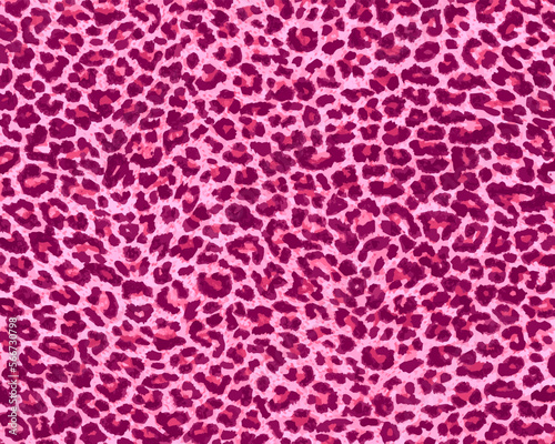 Decorative pink leopard skin illustration, vector design for fashion, poster, wallpaper, cover and background