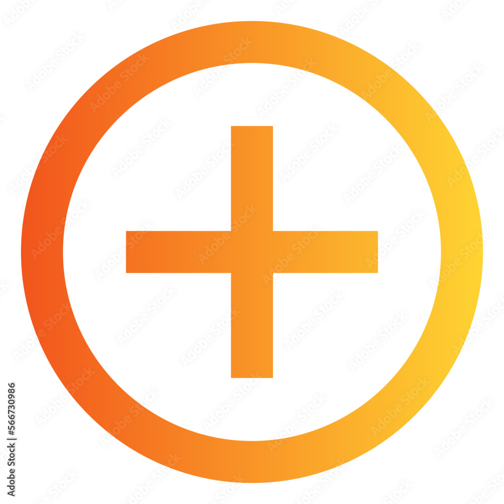 Plus gradient icon Plus gradient icon