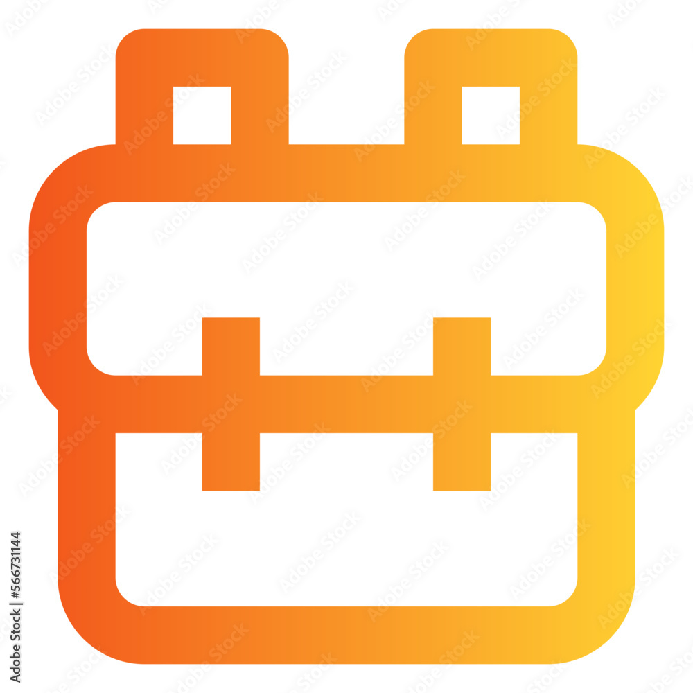 Obraz premium Backpack gradient icon
