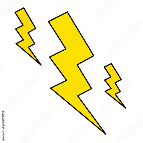 lightning icon illustration