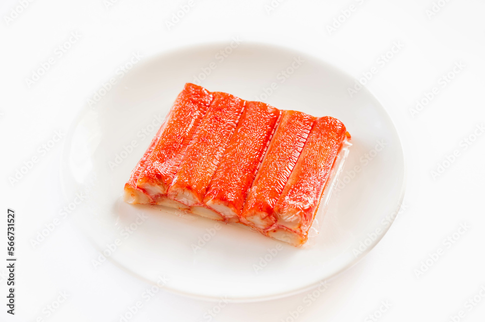 ビニール付きのかに風味かまぼこ ビニール付きのかに風味かまぼこ