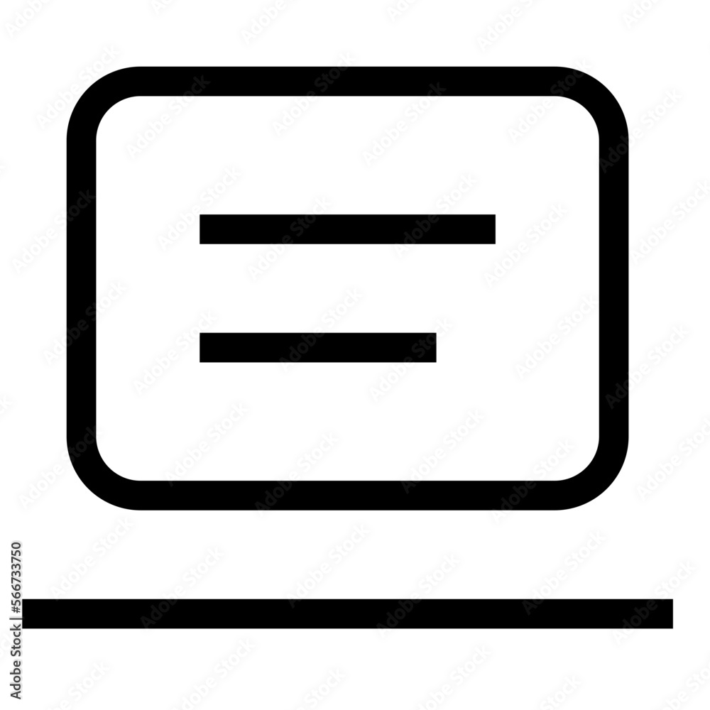 Laptop line icon Laptop line icon
