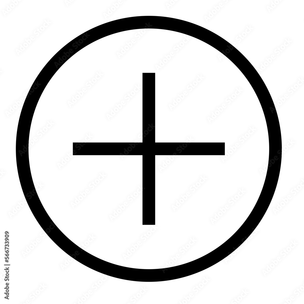 Obraz premium Plus line icon