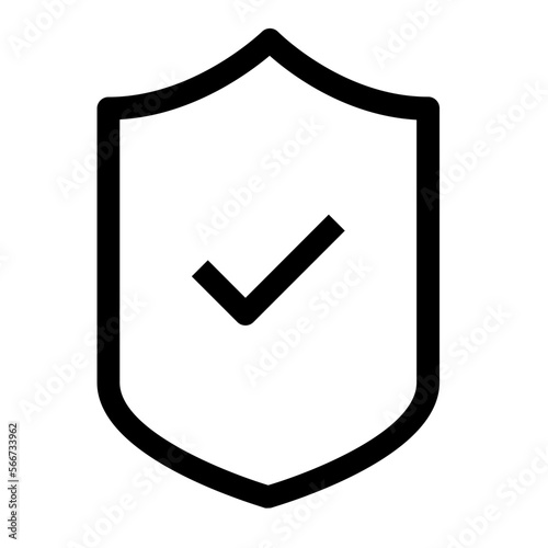 Shield line icon