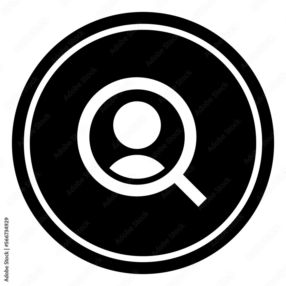 Search Employee Circular line icon Search Employee Circular line icon
