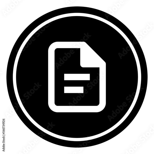 Registry Circular line icon
