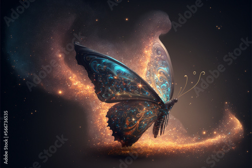 Spirit animal - butterfly, Generative AI © Alcuin