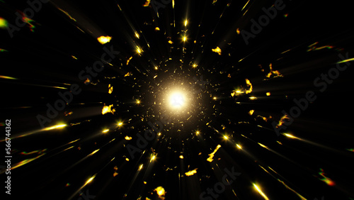 Shining Light Particles in the Space