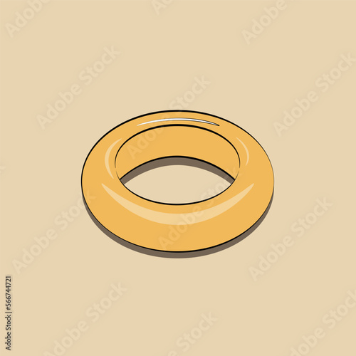 vector gold ring
