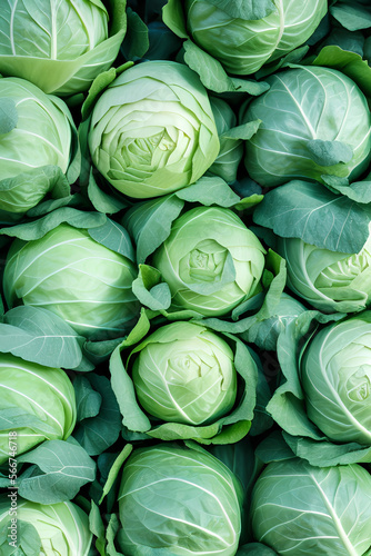 Closeup Shot of Cabbages