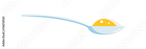 Spoon with sugar, salt, flour or other ingredient icon