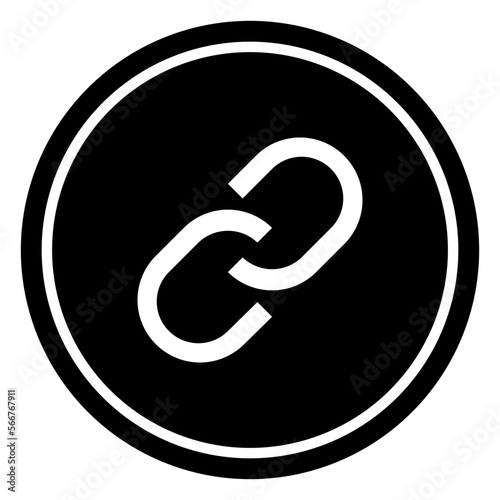 Link Circular line icon