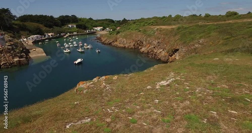 Vue aérienne Ile d'Yeu, pays de loire - Vendée - France
