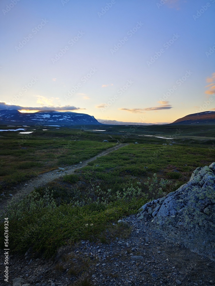 Nordic mountain range