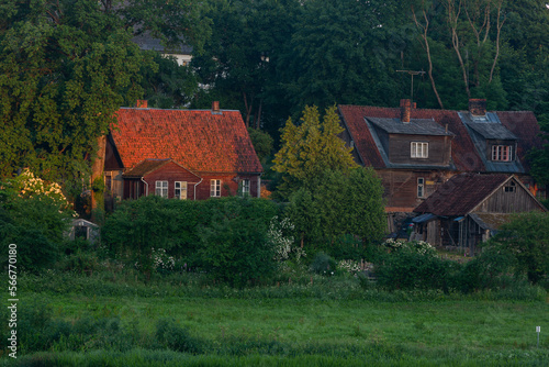 Street view from small city in Latvia