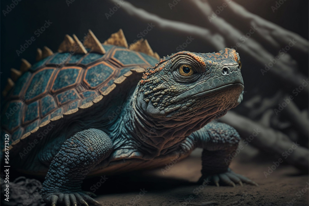 Fototapeta premium Turtle with rough skin