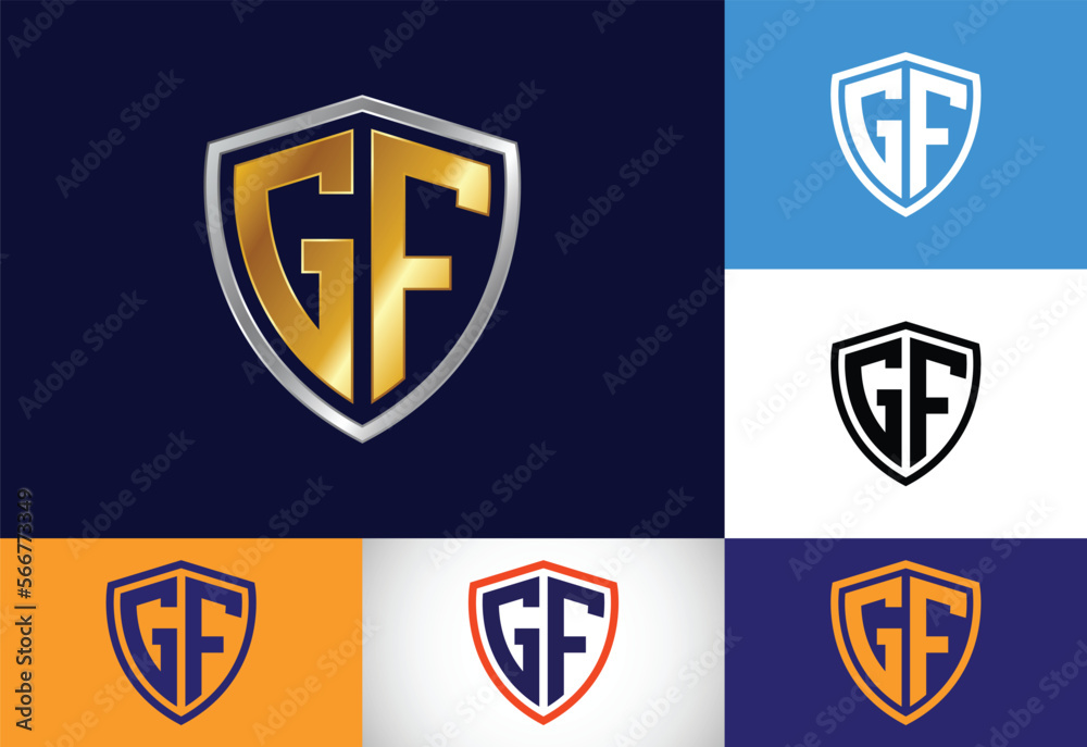Initial Letter G F Logo Design Vector. Graphic Alphabet Symbol For Corporate Business Identity Initial Letter G F Logo Design Vector. Graphic Alphabet Symbol For Corporate Business Identity