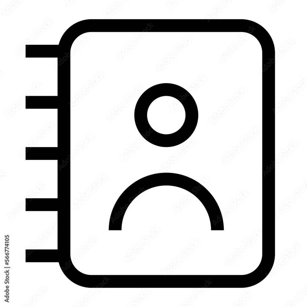 Contact Book line icon Contact Book line icon
