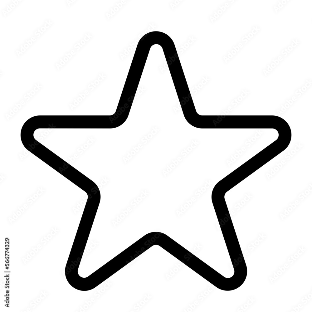 Star line icon Star line icon