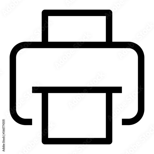 Printer line icon