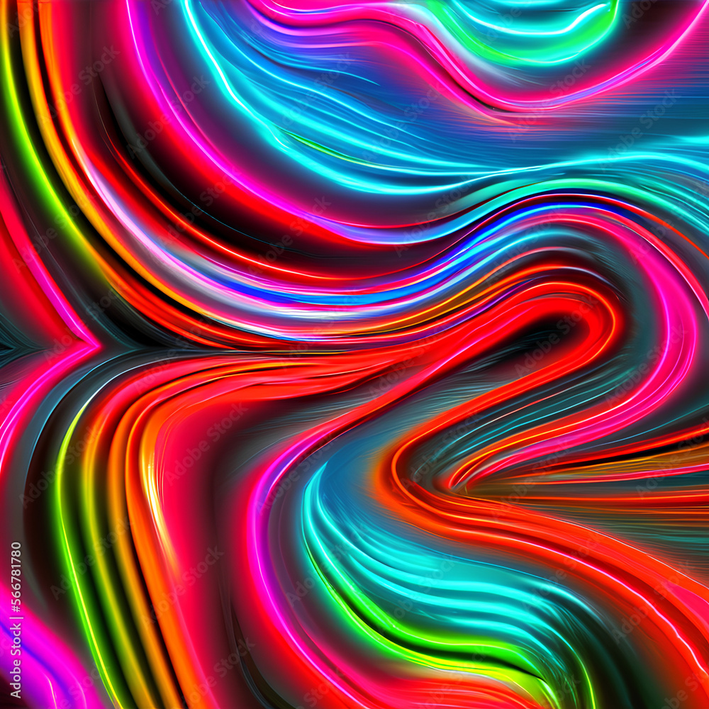 Abstract Waves Background Neon Abstract Waves Background Neon