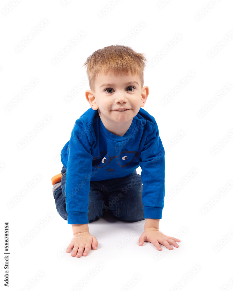 Portrait of a cheerful boy Portrait of a cheerful boy